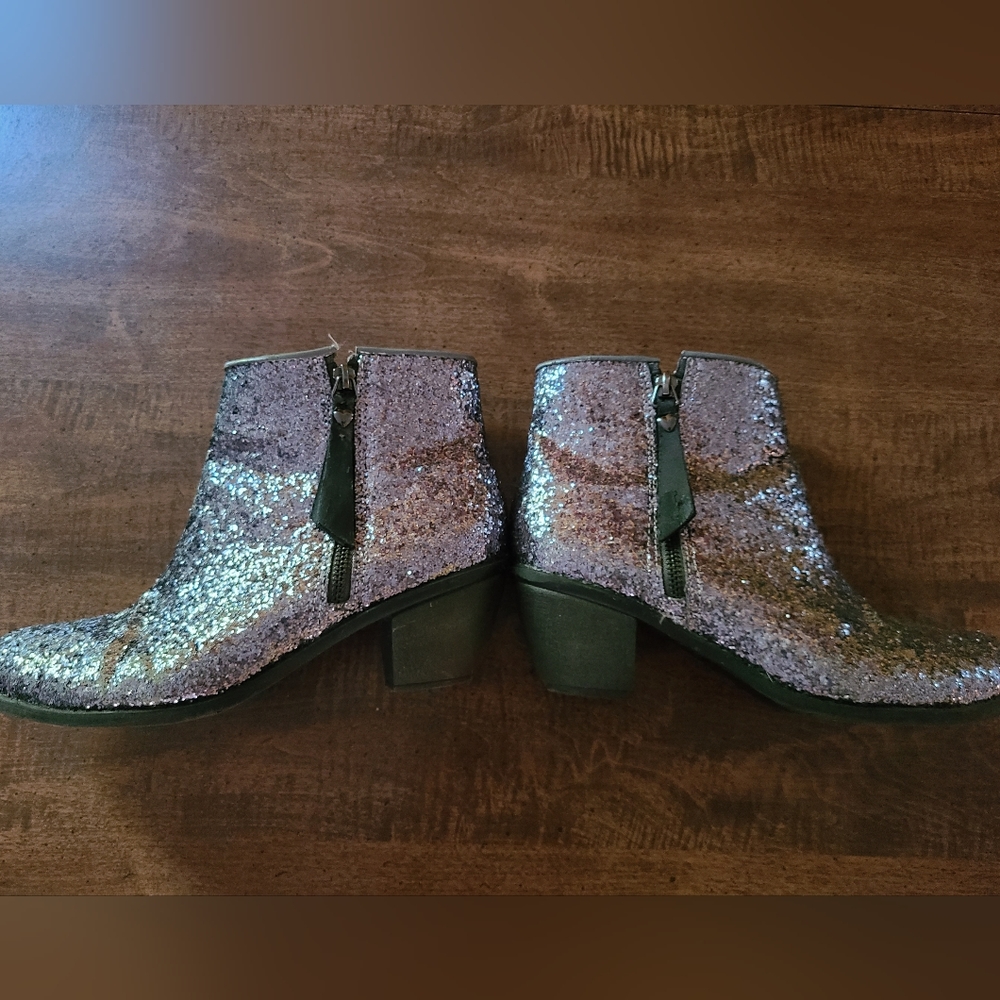 Silver Booties by Vera Wang